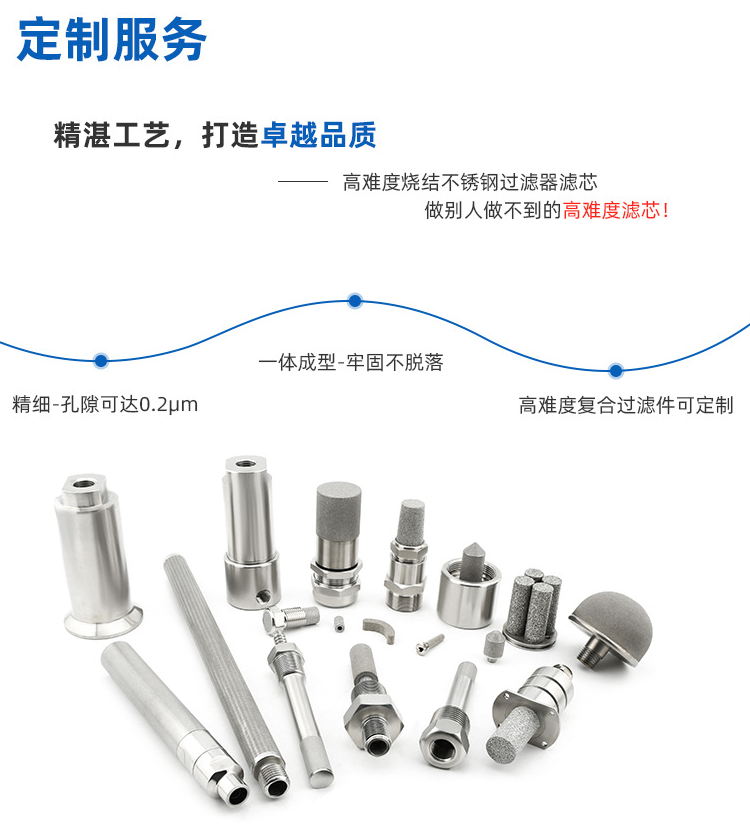 高難度燒結不銹鋼過濾器濾芯